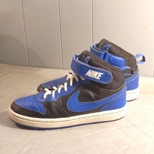 Nike Court Borough Mid 2 Blue Black High Top Women's Sz 6 Youth 4Y